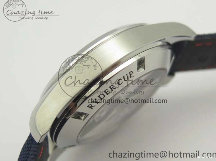 0220 EasyCare Aqua Terra Master Ryder Cup Edition VSF 1:1 Best Edition White Textured Dial on Blue Nylon Strap A8500 Super Clone 8016